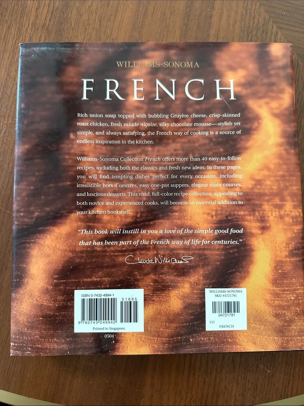 Williams-Sonoma French Cookbook - hardcover